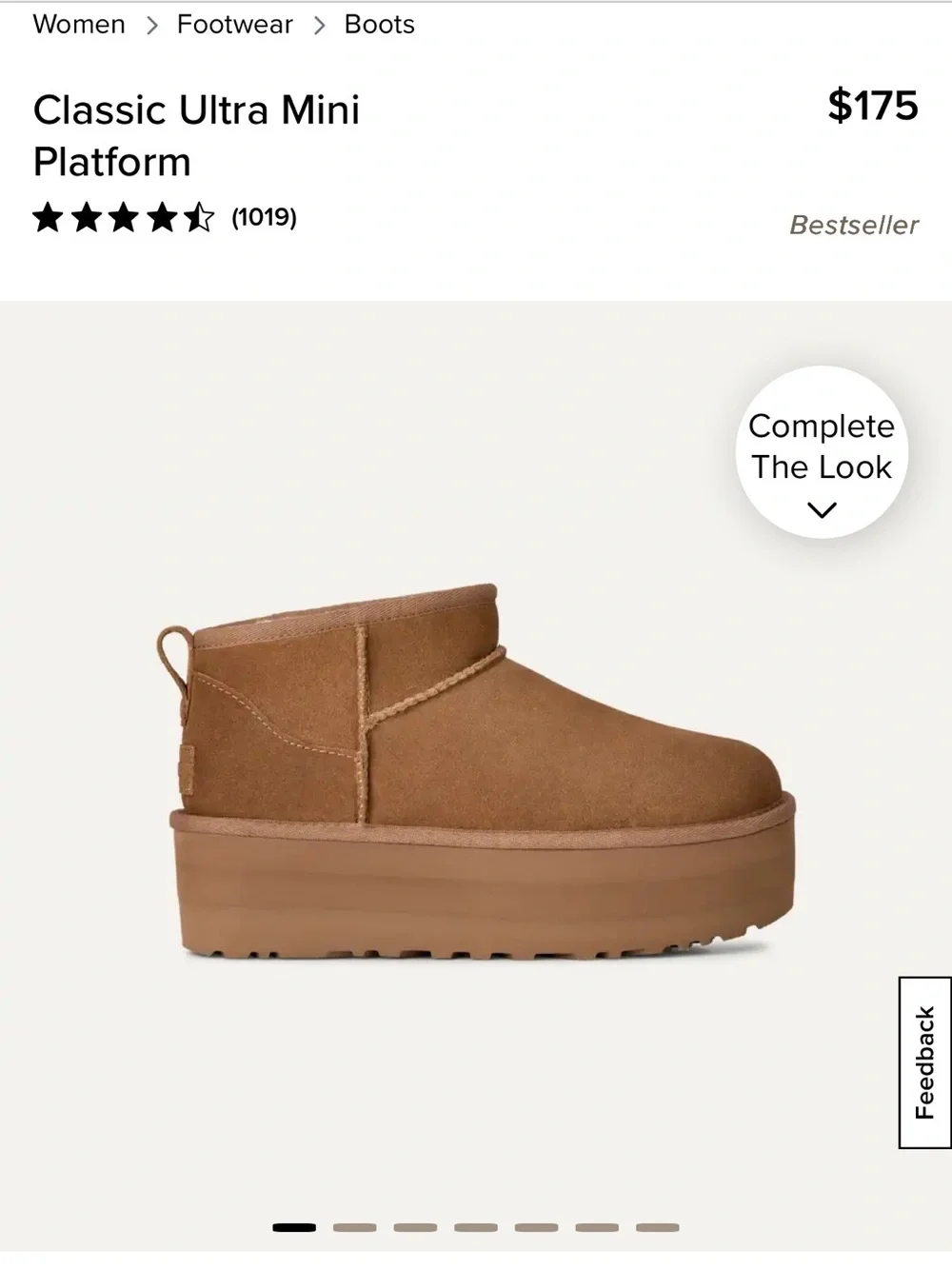 UGG Classic Ultra Mini Platform in Chestnut Brown
